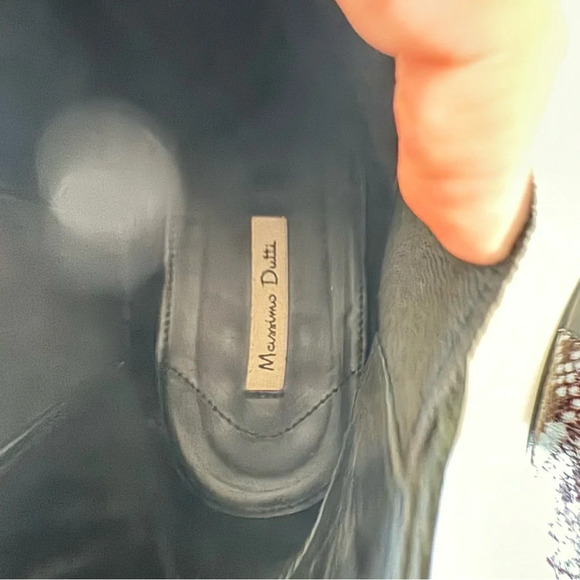 Massimo Dutti animal print black booties size: 10US/40 EU - Picture 7 of 8